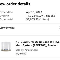 Netgear Orbi mesh System 