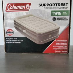 Coleman Supportrest Double High Airbed (Bed,mattress,camping,couch,rv,sofa,living Room,bedroom,sleep,table,chairs,lights,mirror)