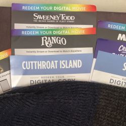Digital/copy’s Movie Lot UNREDEEMED Message Me If Your Are Interested 