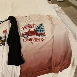 Lot Of 5 Christmas Long Sleeve Shirts