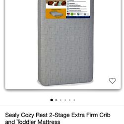 Sealy Cozy Rest Extra Firm Crib Toddler Mattress for Sale in