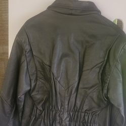 Women's Geniune Leather Heavy Riding Jacket
