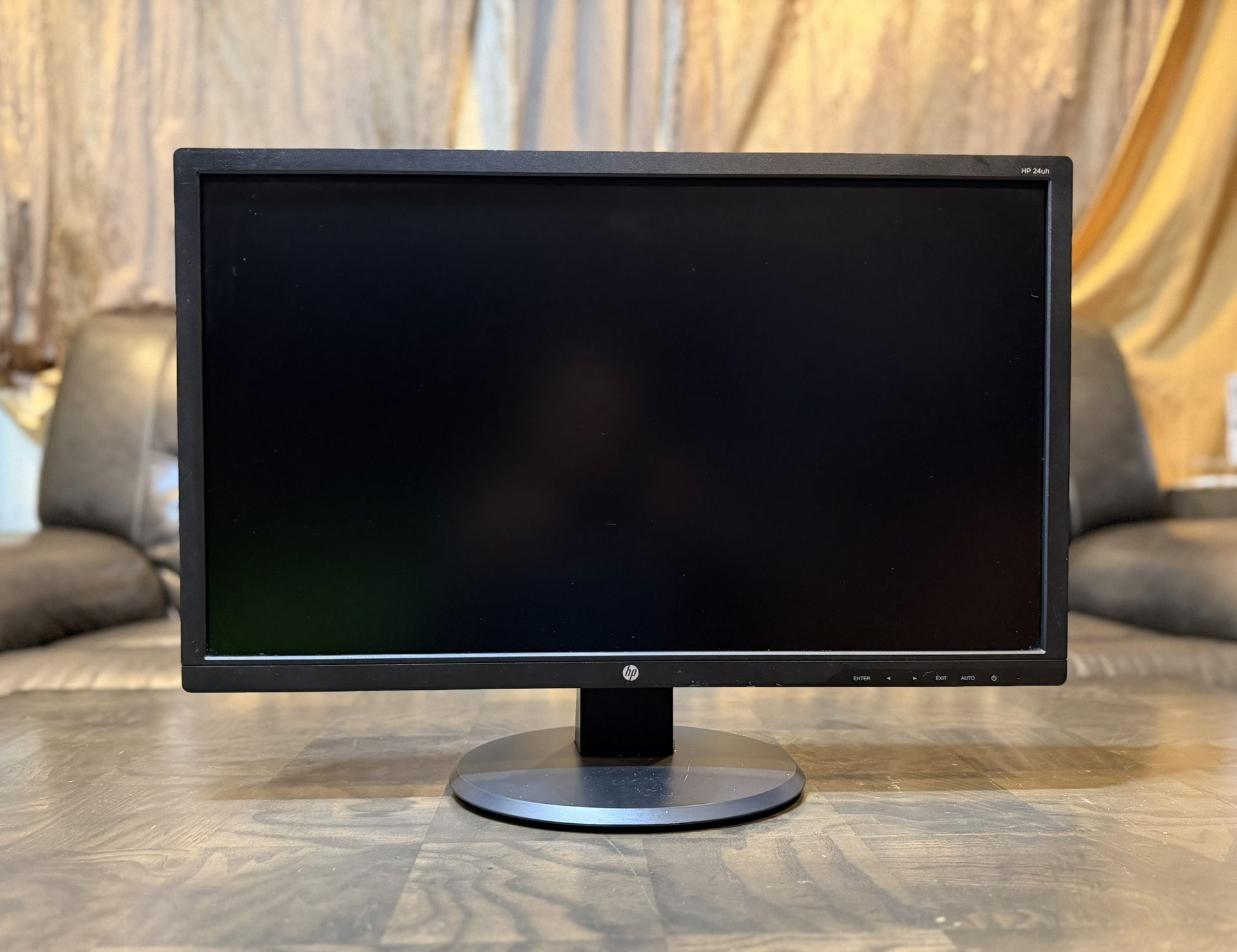 HP LED Backlit 24uh 24” inches Full HD 1080p HDMI DVI VGA computer monitor