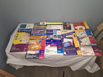 HP Avery Xerox Crafting & Printing Paper & Labels Lot