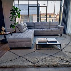 2PC Gray Ashley Furniture Navi Sectional Free Delivery 🚚