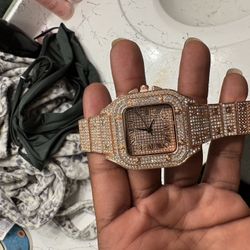 Gold Diamond Watch 
