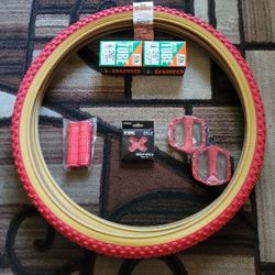NEW Bicycle Bmx Cruiser Parts Bundle 26" Red