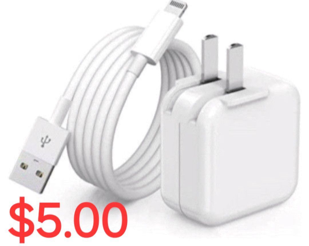 NEW! - OEM Apple Lighting to USB Cable & Power Adapter - SEALED! 