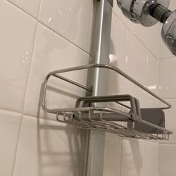 Simplehuman Adjustable Shower Caddy, Silver