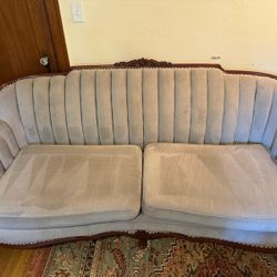 Vintage Victorian sofa, newly reupholstered 