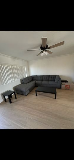 Sectional sofa and chaise