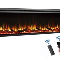 Brand New High End 72" Fireplace Heater Insert Multi Colors & Settings Remote & App Controlled BNIB NEVER USED