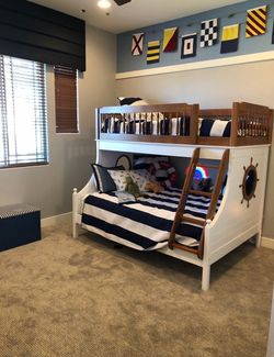 Full & Twin Boat bunk bed