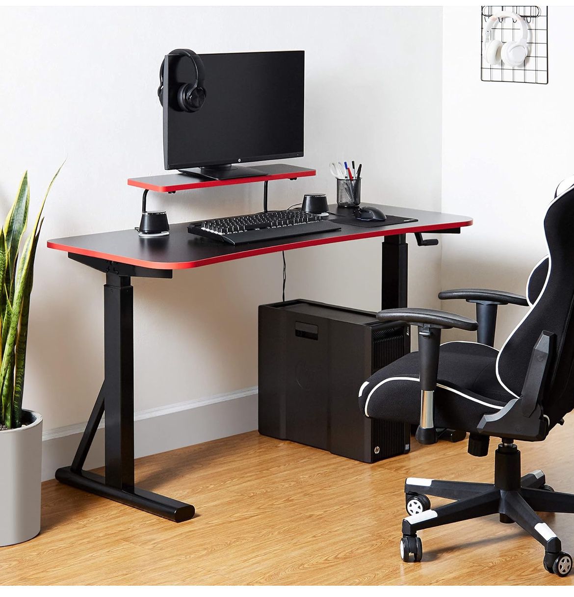 Manual Sit Stand Desk (55 Inches Wide) 