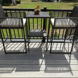 2 Person Wicker Dining Set