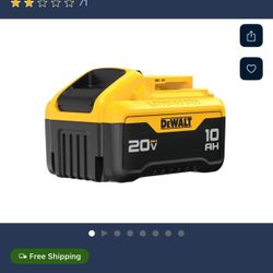 DEWALT 20 -V 1 -Pack Lithium-ion Battery (10 Ah and