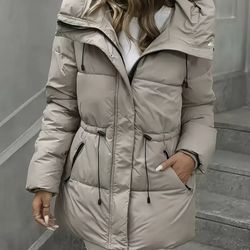 New women’s  light puffy  coat  Size M