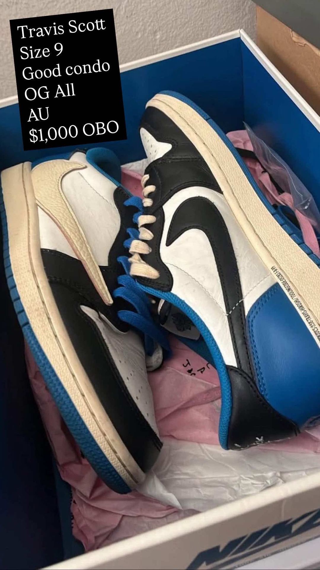 Travis Scott Jordan 1 fragment