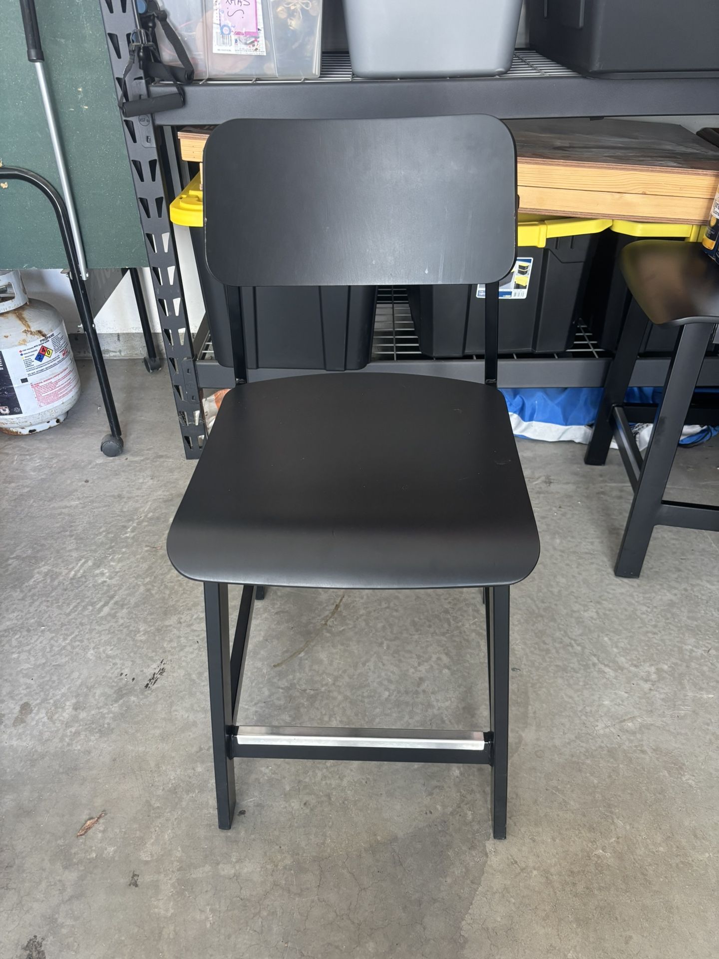 Two counter height, stools like new. Very sturdy and durable.