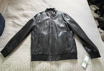 Large Calvin Klein Leather Jacket