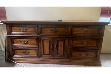 Vintage wooden traditional dresser