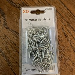 New pack of XD 1” Masonry Nails XD90130 - Quantity 130