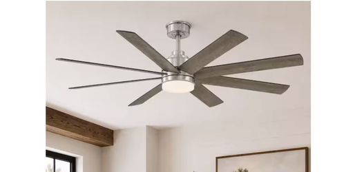 Celene II 62 in. Indoor/Outdoor  DC Motor Ceiling Fan with Adjustable White LED And Remote
