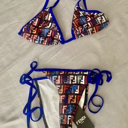 Small F3ndi String Bikini 