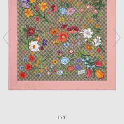 Gucci Floral Scarf 