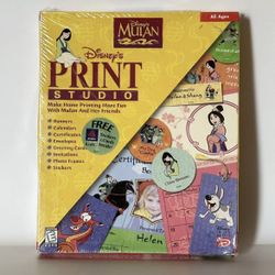 Disney's MULAN Print Studio Software New Arts Crafts Project