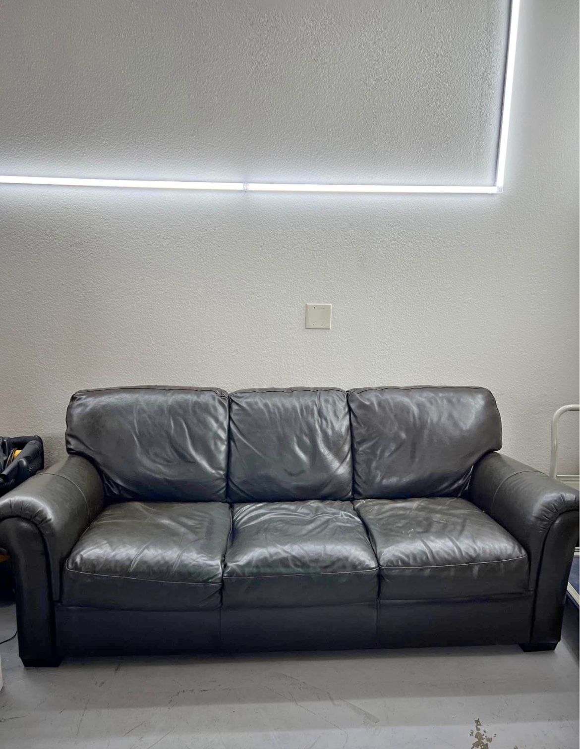 Black Leather Couch