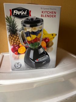 Blender, mixing bowls, baking pan and non stick skillet