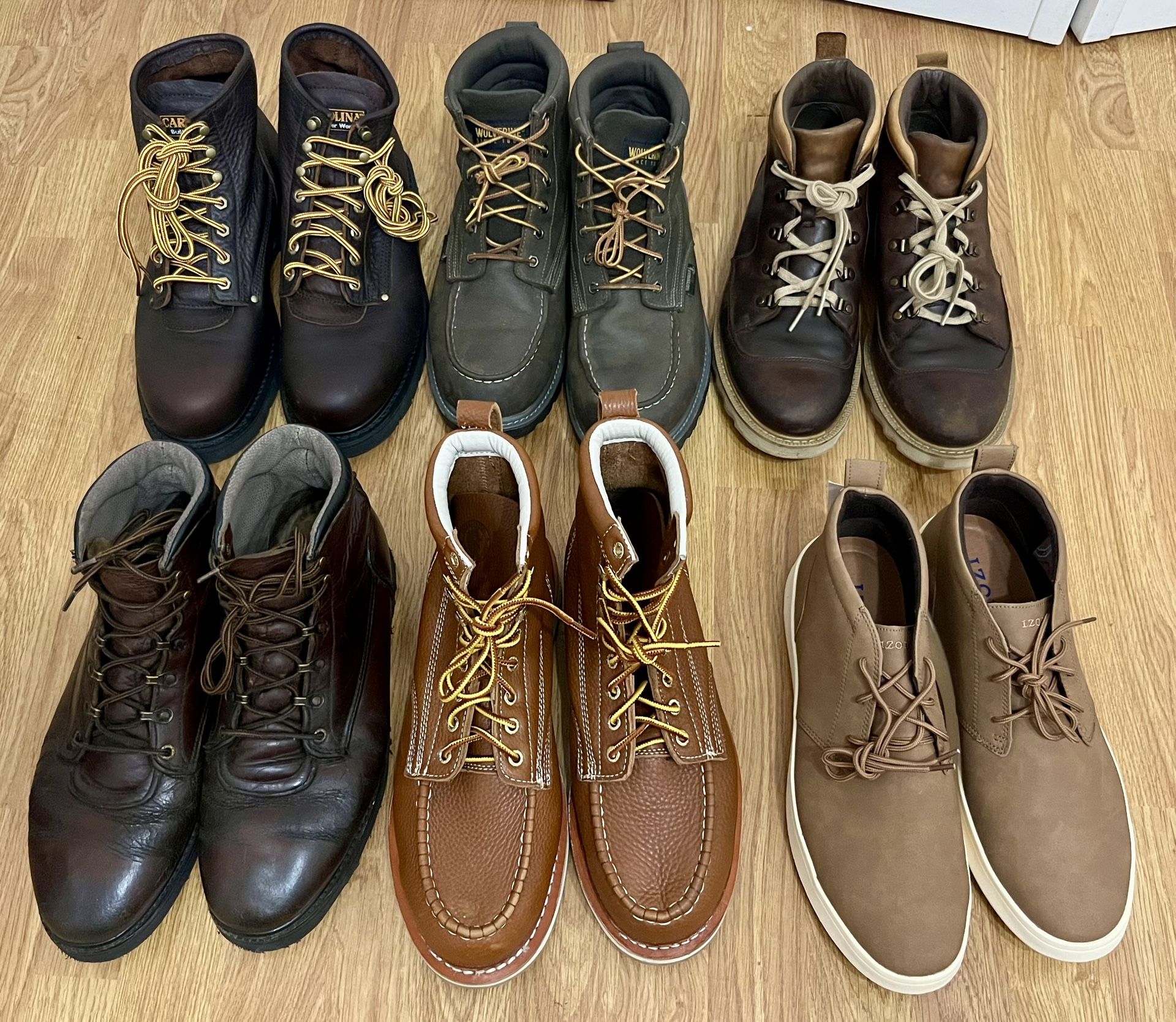 Red Wing Rock rooster Carolina Wolverine Sorrel Work Boors Men’s Size 12