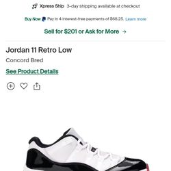 Jordan 11 Retro Size 8.5 $70