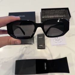 Black Prada Sunglasses – Classic Style (Comes With Box)