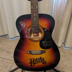 Dierks Bentley Signed Rogue Dreadnought Sunburst Acoustic Guitar