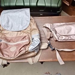 Rose Gold Kipling Backpacks