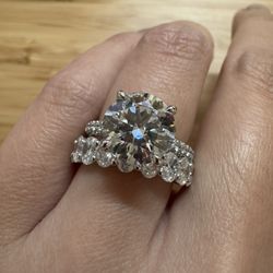 4.5 CT Engagement Ring Lab Diamond 