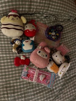 Sanrio plush pile
