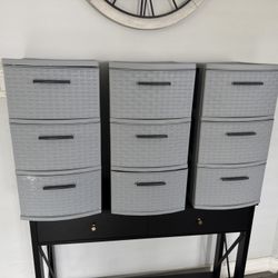Three Storage Containers