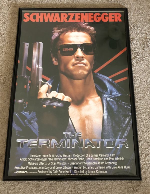 Vintage Terminator Movie Poster 40x27 For Sale In El Mirage Az