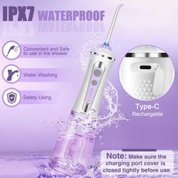 New Leominor IPX7 Cordless Water Dental Flosser