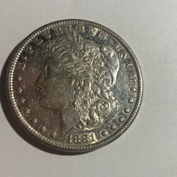 1881 Morgan Silver Dollar Coin San Francisco 