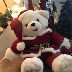 Christmas teddy Bear Excellent Condition