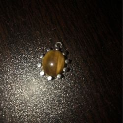 Vintage Tiger Eye Charm