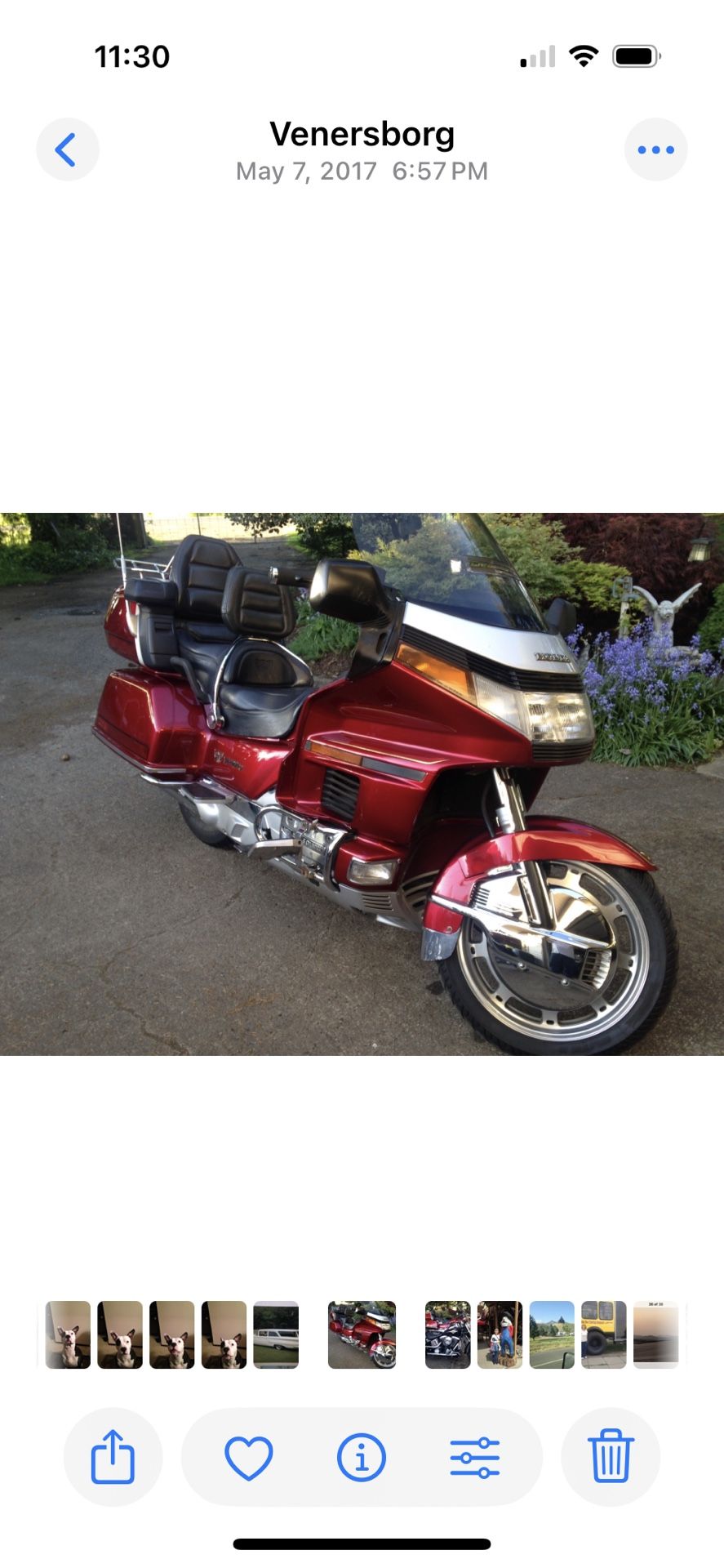 1992 Honda Gold wing Low Miles1996 Harley Low Miles