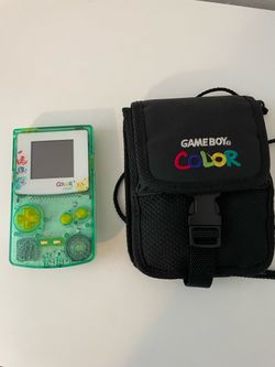 Gameboy Color Pokemon Reshell  ips Screen with Carry Case