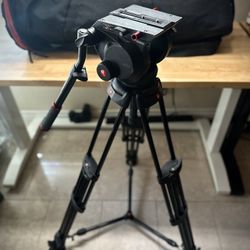 Manfrotto 509HD fluid head and 545B Tripod w/carrying case