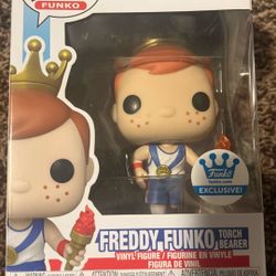 Freddy Funko torch bearer funko pop, 2024 funko store exclusive 