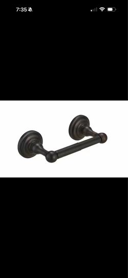 BWE Traditional Double Post Spring Toilet Paper Holder in Oil Rubbed Bronze